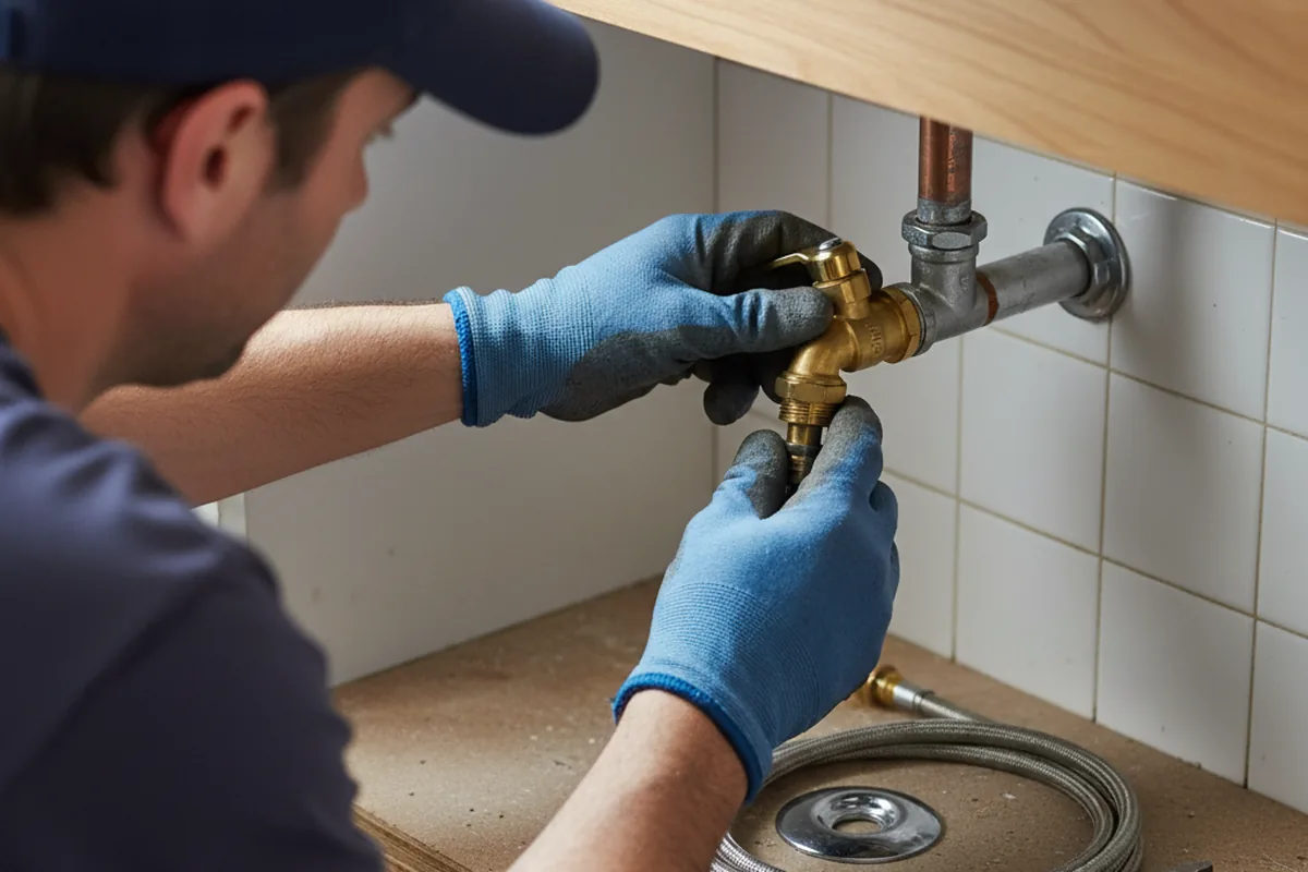 Shutoff valve and fitting work during Faucet and Fixture Repair in Ojai